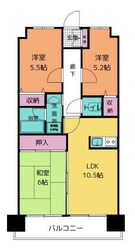 ライオンズマンション坪井川遊水公園の物件間取画像